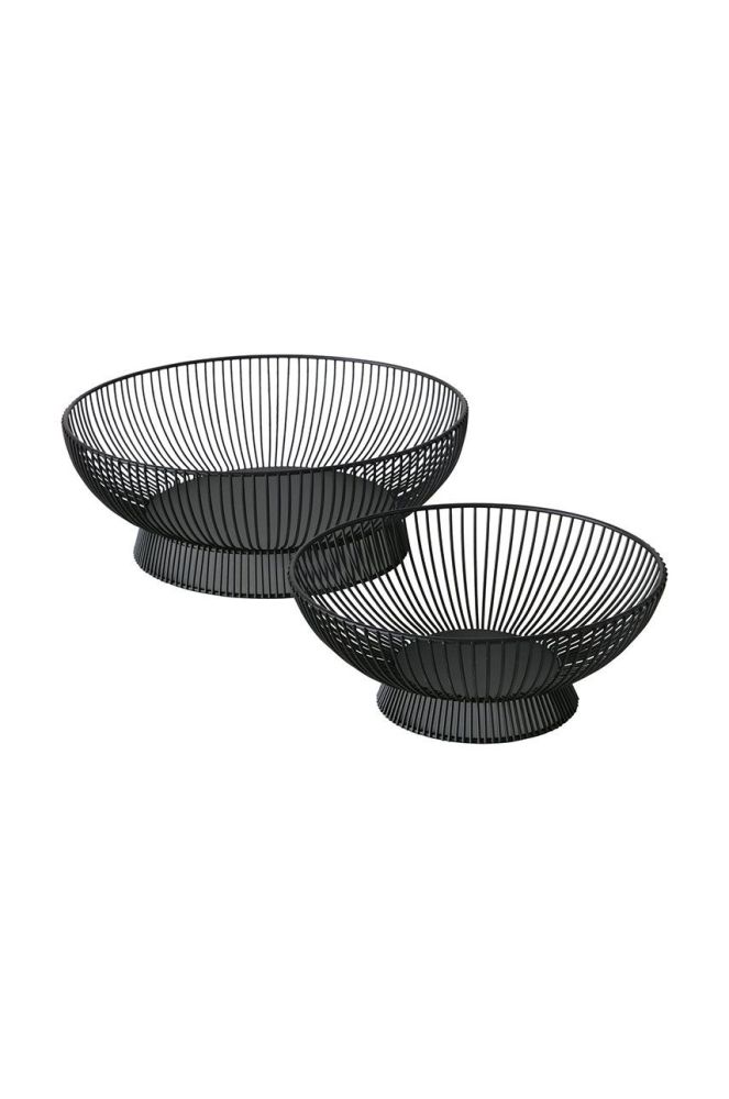 Boltze Набір декоративних блюд Balu (2-pack) колір чорний